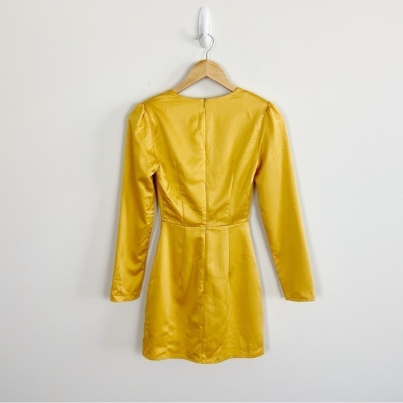 More To Come Jewel Deep V Dress in Marigold Size XXS - Picture 4 of 14